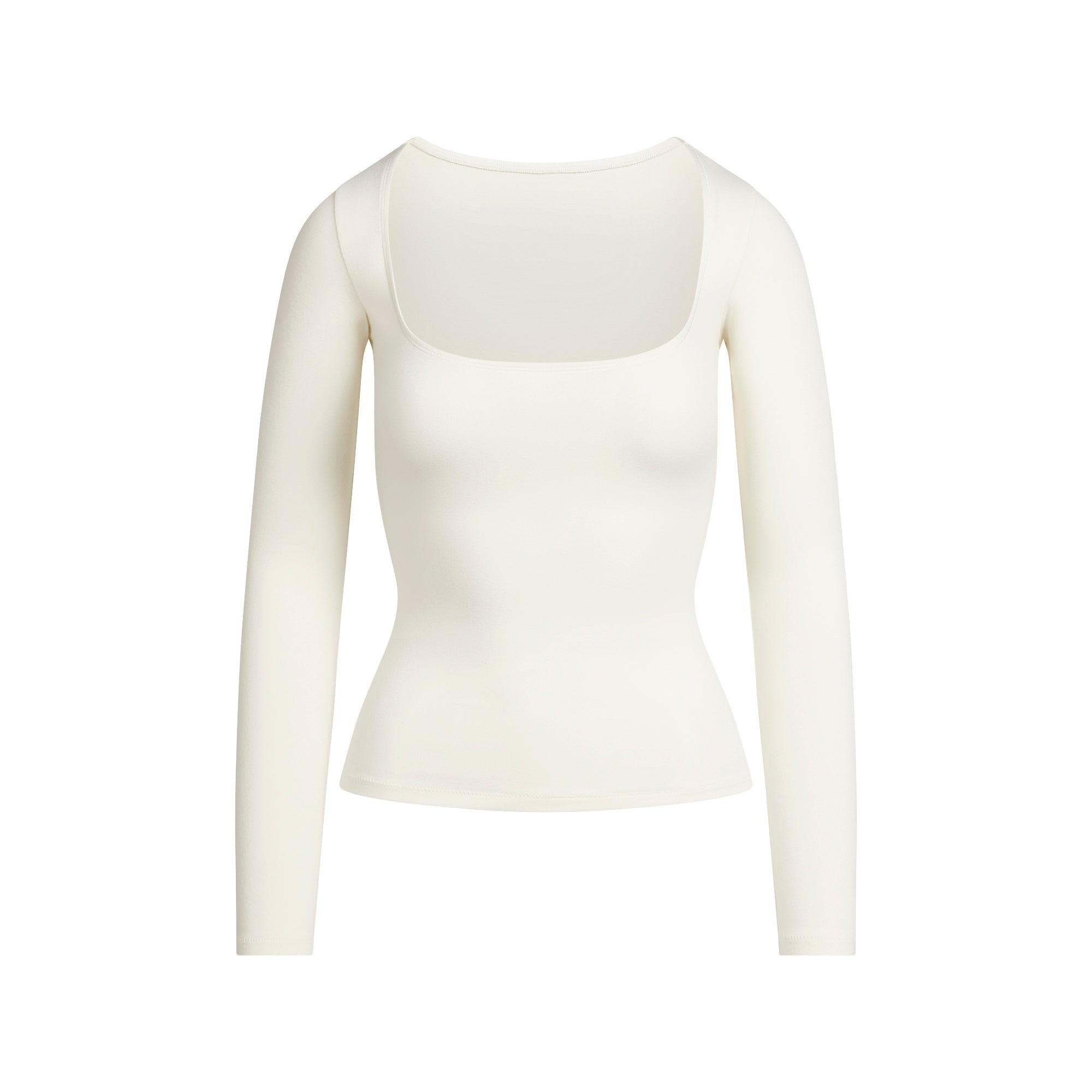 SCOOP NECK LONG SLEEVE TOP
