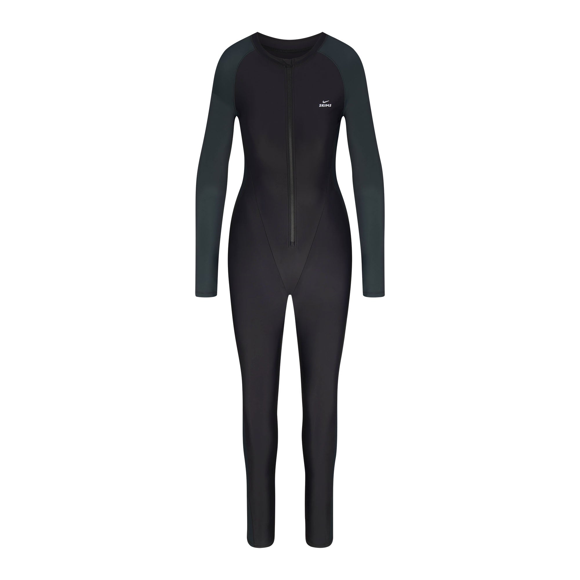 ZIP FRONT LONG ONE PIECE