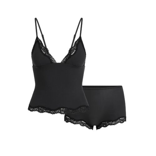 TRIANGLE CAMI AND BOY SHORT SET