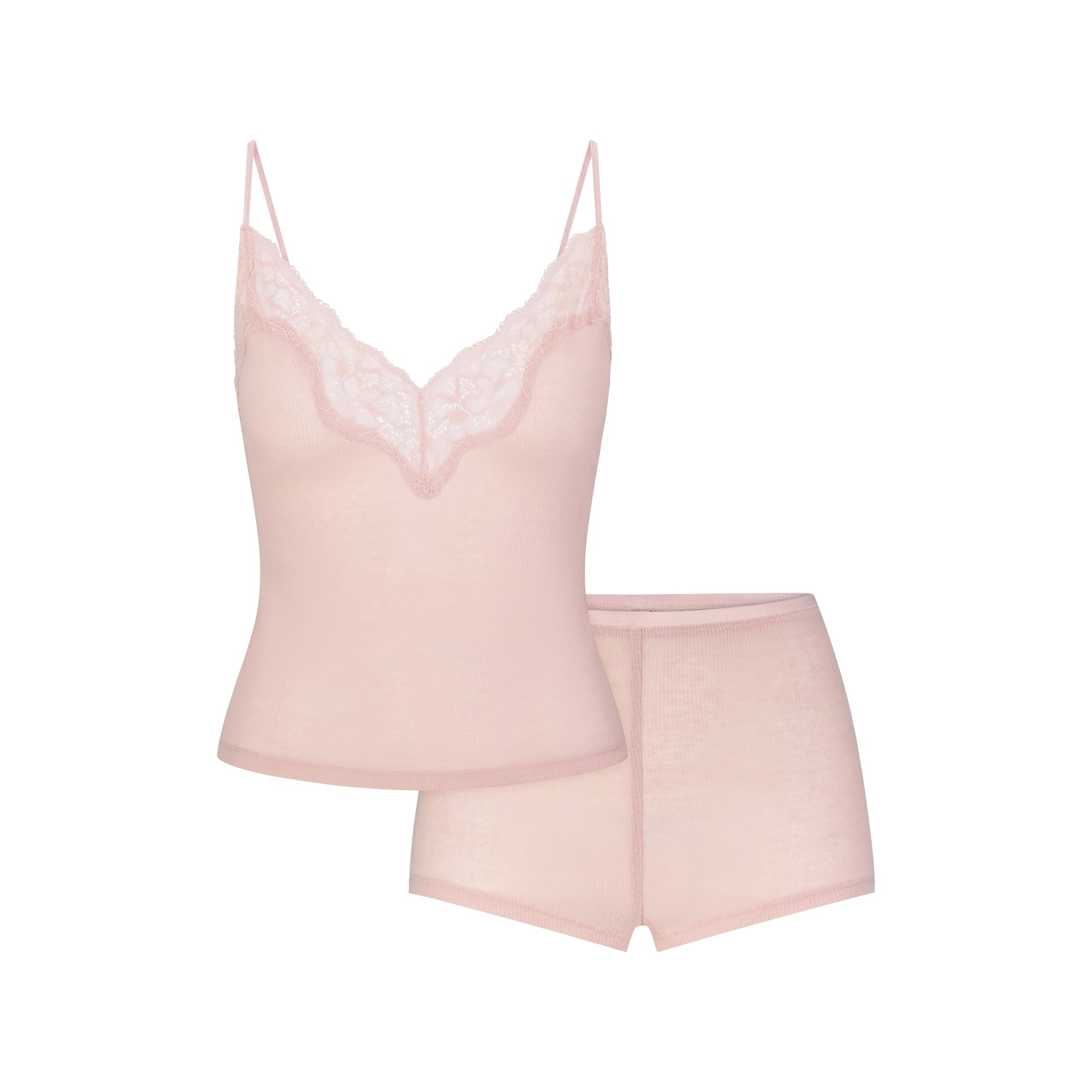 LACE CAMI AND SHORT SET