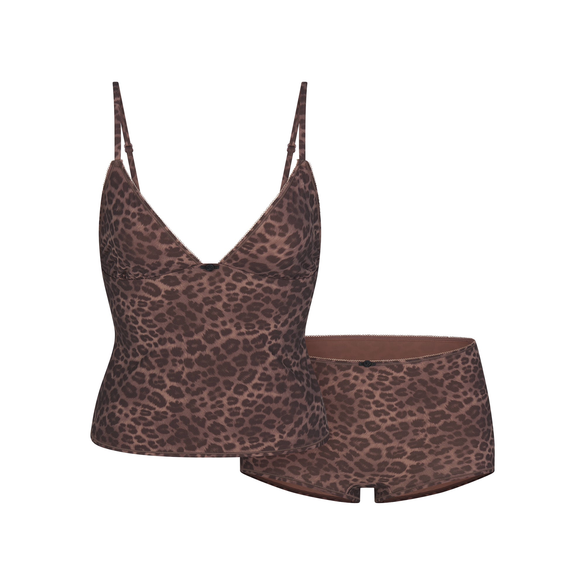PICOT CAMI AND BOY SHORT SET