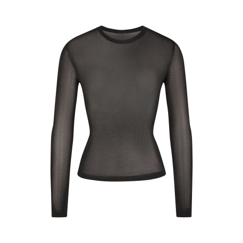 CREW NECK LONG SLEEVE TOP