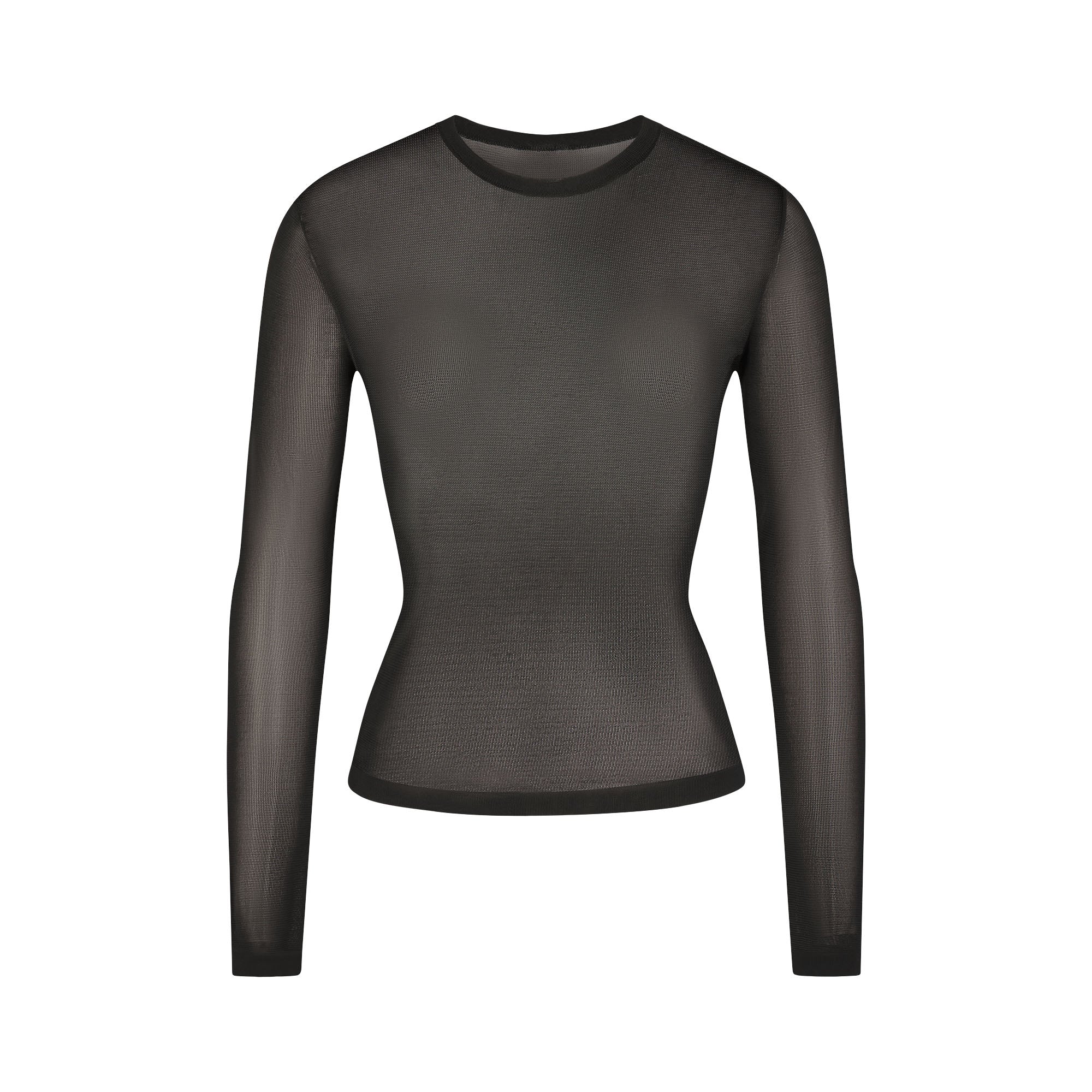 CREW NECK LONG SLEEVE TOP