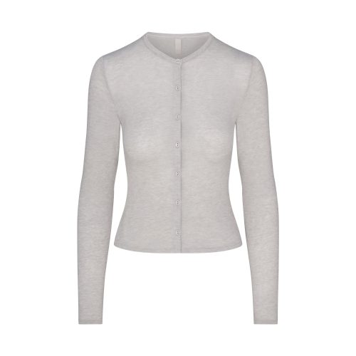 CARDIGAN WITH COVERED BUTTONS