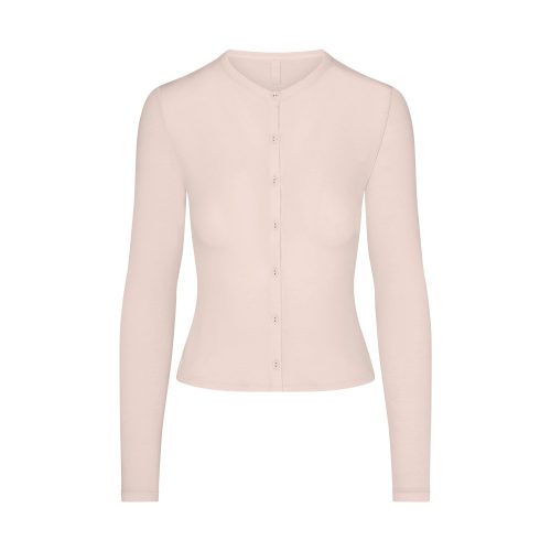 CARDIGAN WITH COVERED BUTTONS