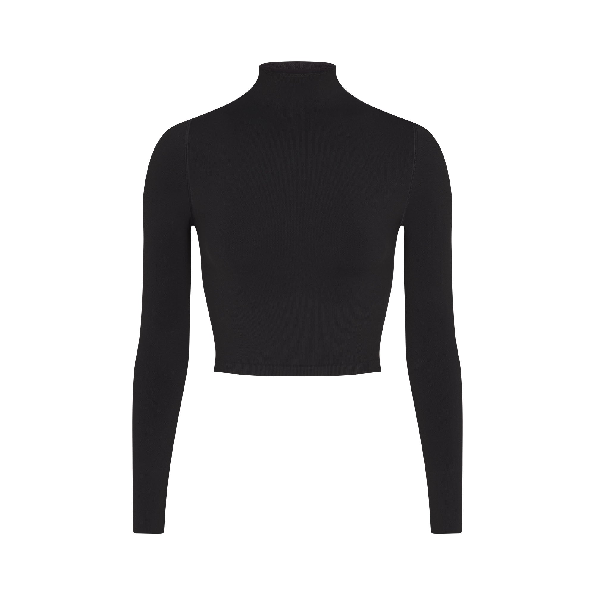 MOCK NECK CROP TOP