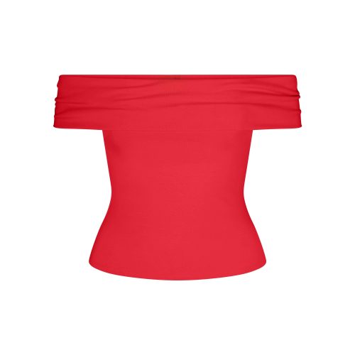 ASYMMETRICAL OFF THE SHOULDER TOP