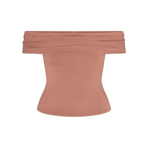 ASYMMETRICAL OFF THE SHOULDER TOP