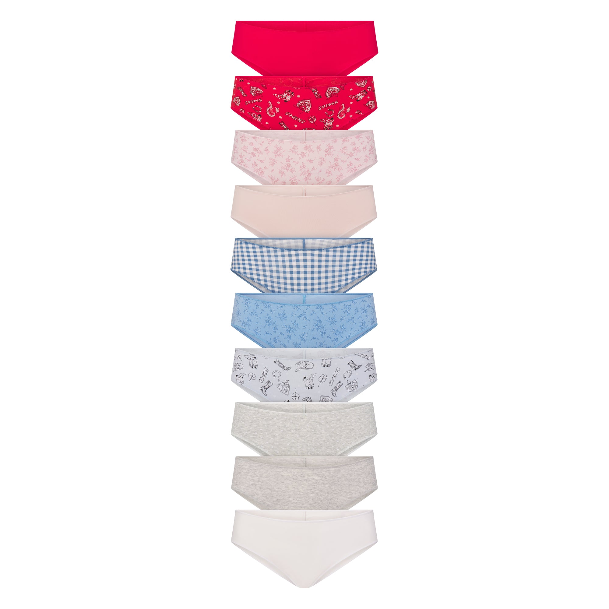RUCHED BACK HIPSTER 10-PACK