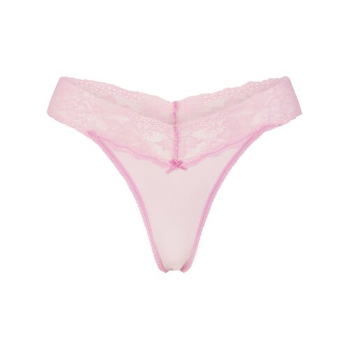 WIDE LACE THONG