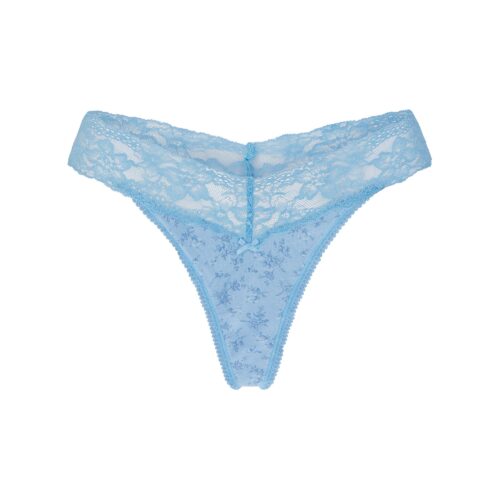 WIDE LACE THONG