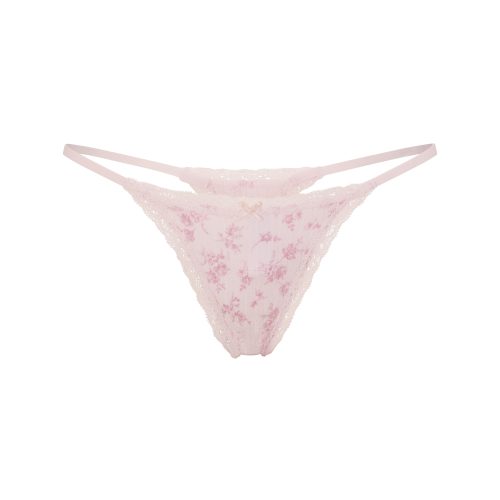 POINTELLE LACE STRING THONG