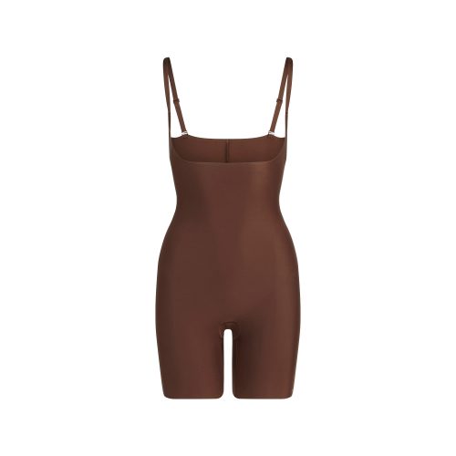 CORE SCULPT OPEN BUST MID THIGH BODYSUIT