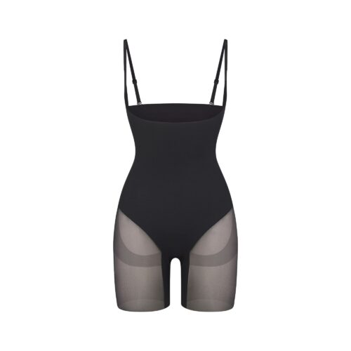 CORE SCULPT OPEN BUST MID THIGH BODYSUIT