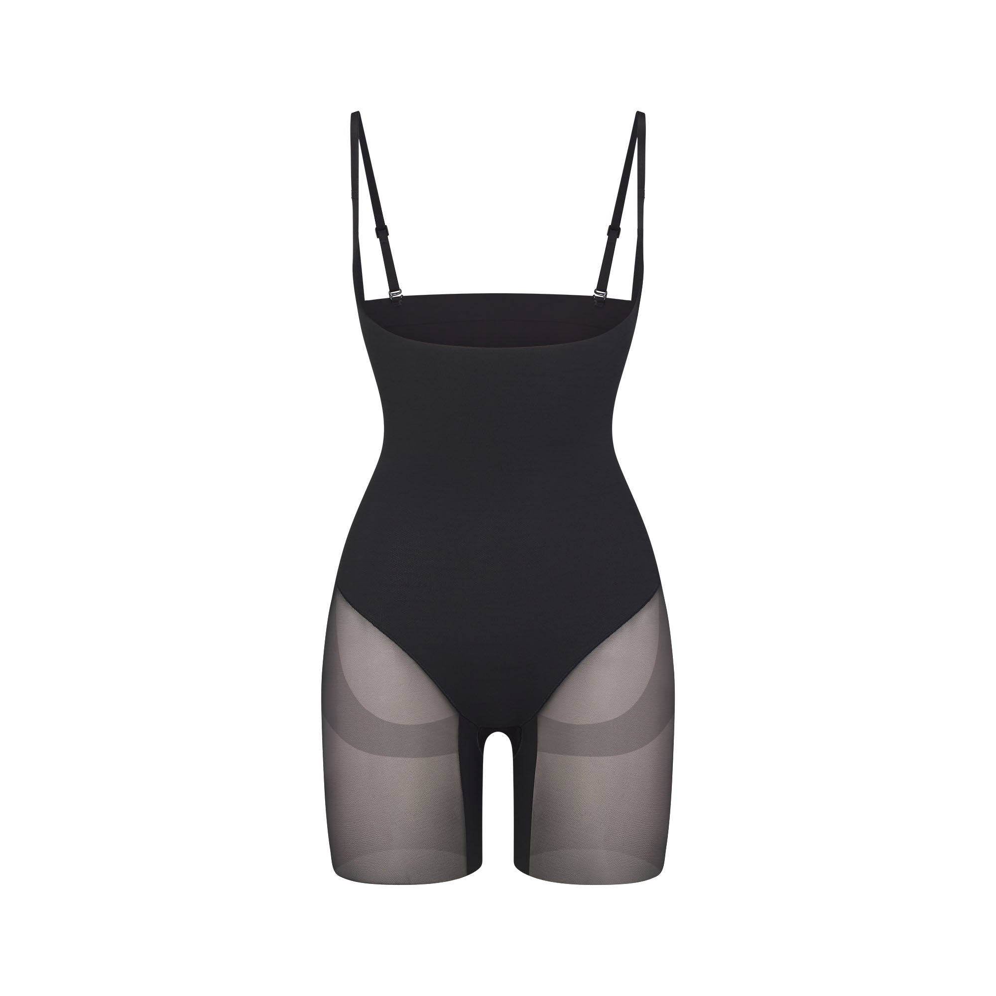 CORE SCULPT OPEN BUST MID THIGH BODYSUIT