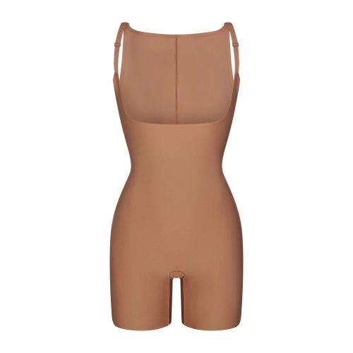 CORE SCULPT BACK SMOOTHING OPEN BUST MID THIGH BODYSUIT