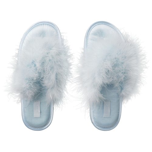 FAUX FEATHER SLIPPER