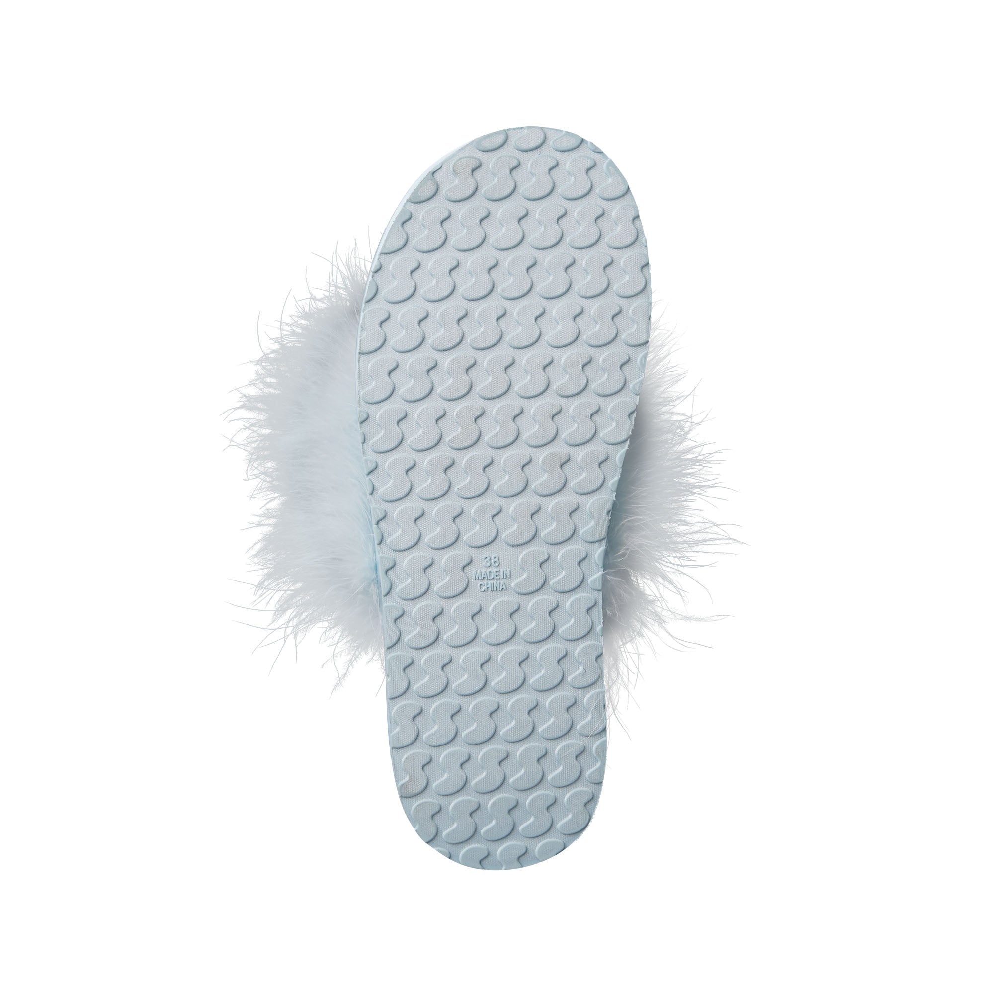 FAUX FEATHER SLIPPER