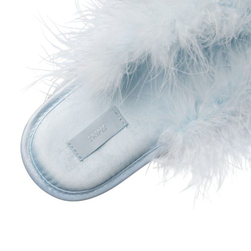 FAUX FEATHER SLIPPER