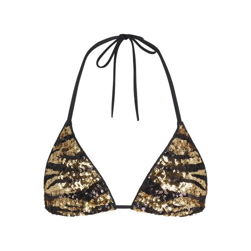 SEQUIN TRIANGLE BIKINI TOP