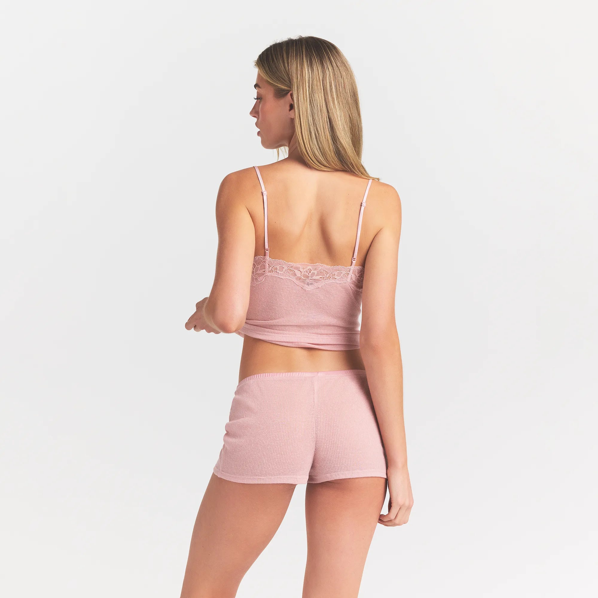 LACE CAMI AND SHORT SET