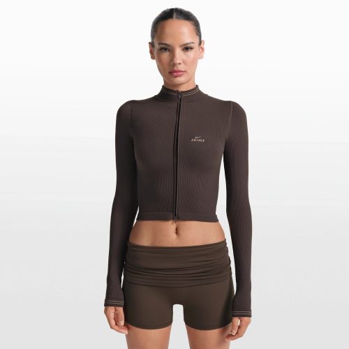 ZIP UP CROP JACKET