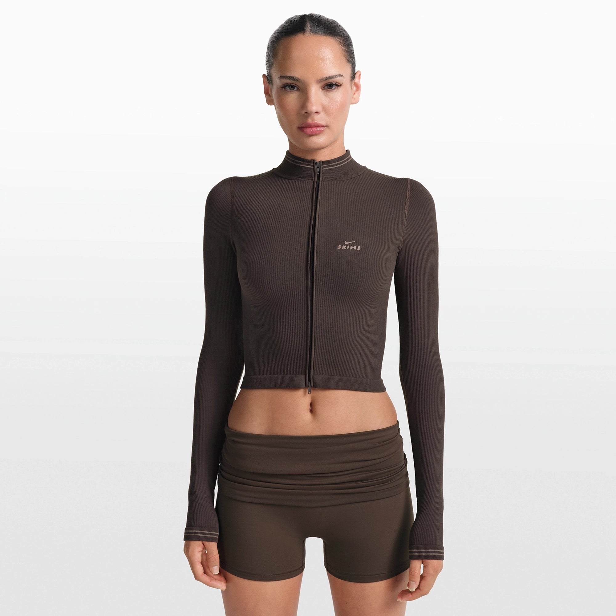 ZIP UP CROP JACKET