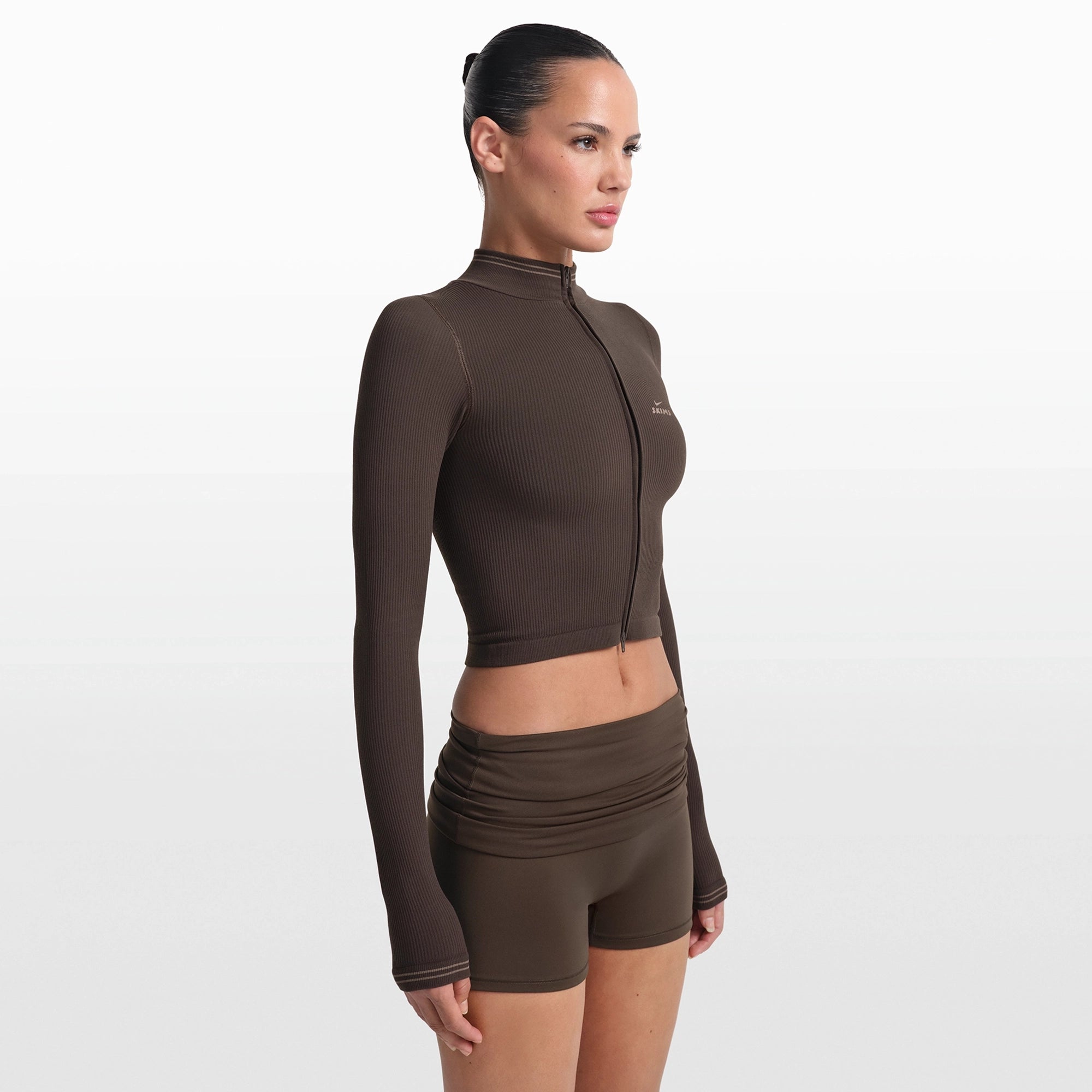 ZIP UP CROP JACKET