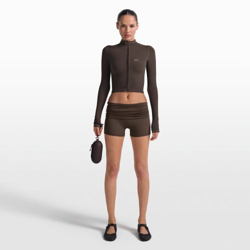ZIP UP CROP JACKET