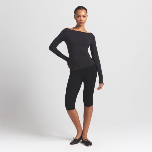 LONG SLEEVE BOATNECK TOP