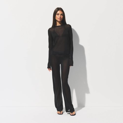 CREW NECK LONG SLEEVE TOP