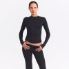 LONG SLEEVE CREW NECK TOP