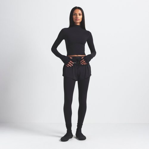 MOCK NECK CROP TOP