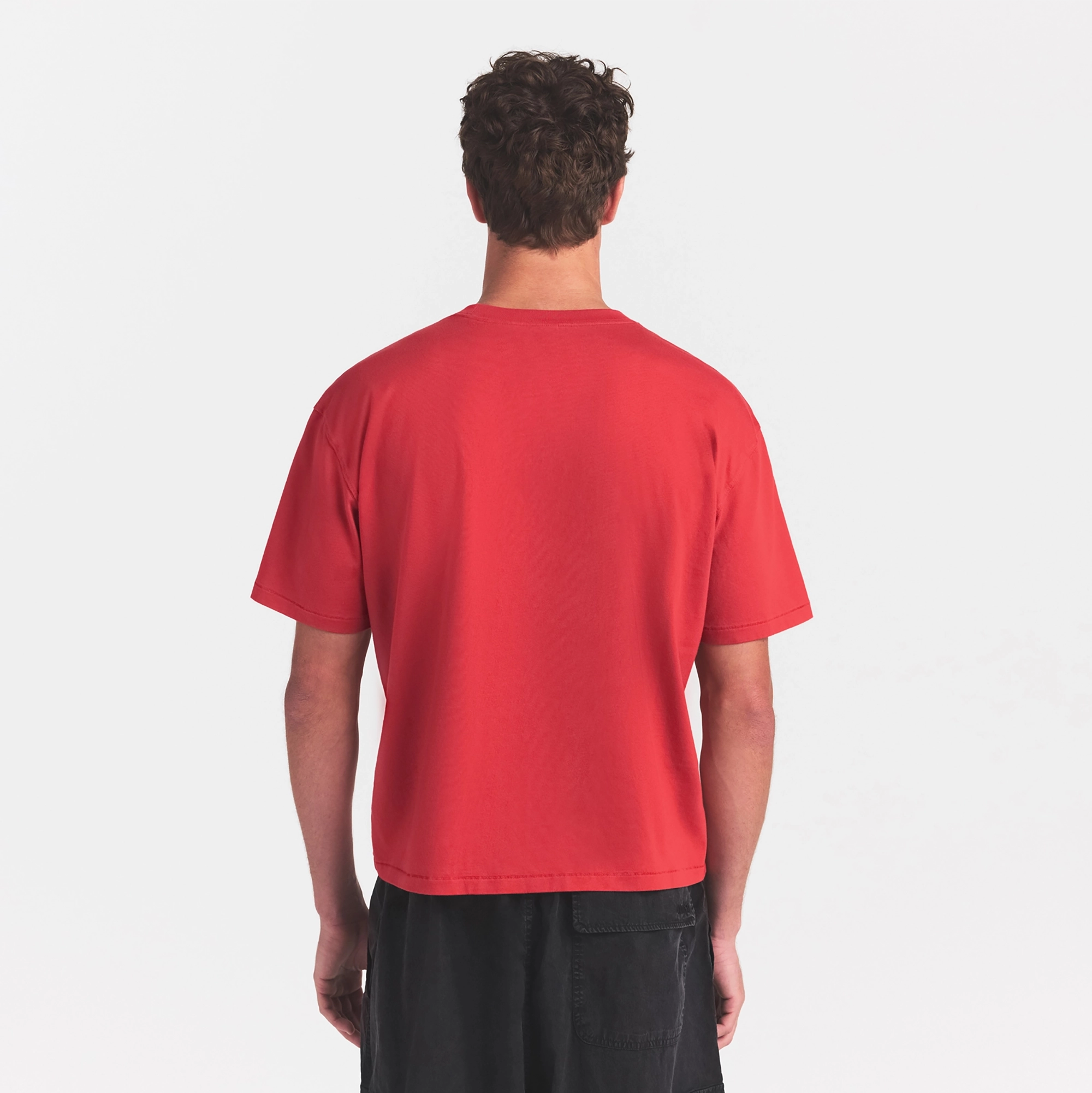 MENS RELAXED CROPPED CREWNECK
