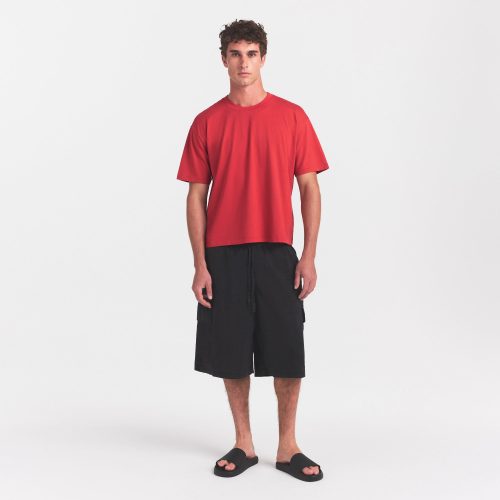 MENS RELAXED CROPPED CREWNECK