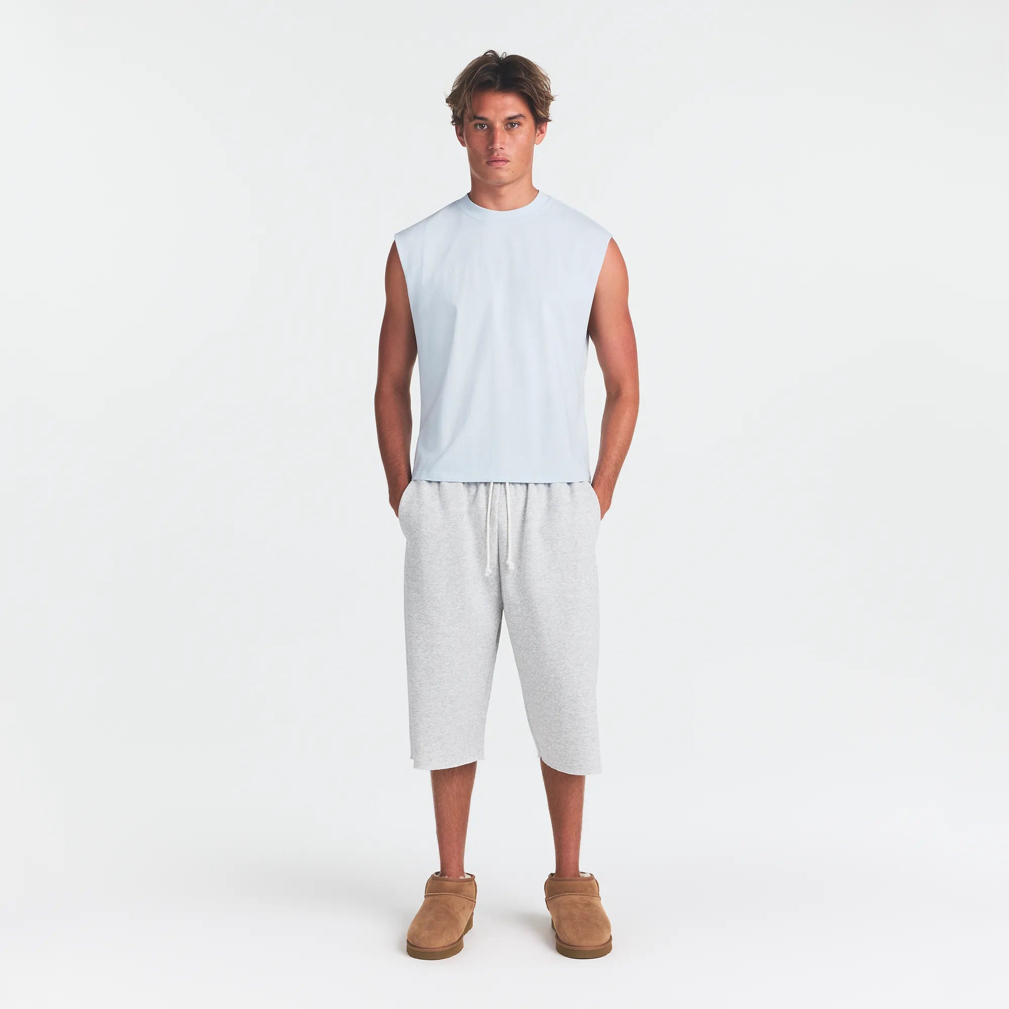 MENS CROPPED MUSCLE TANK