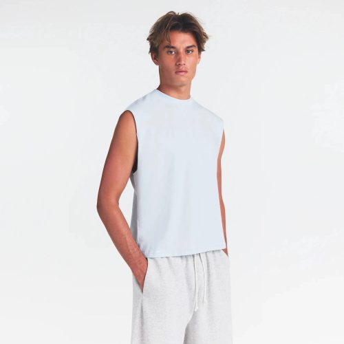 MENS CROPPED MUSCLE TANK