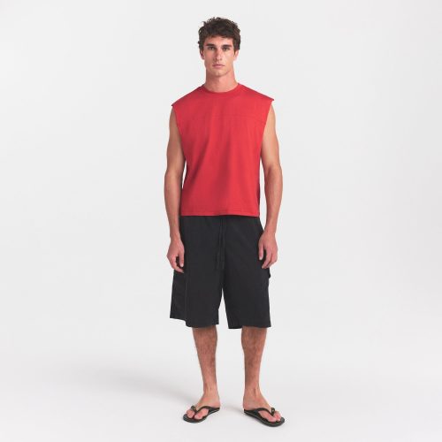 MENS CROPPED MUSCLE TANK