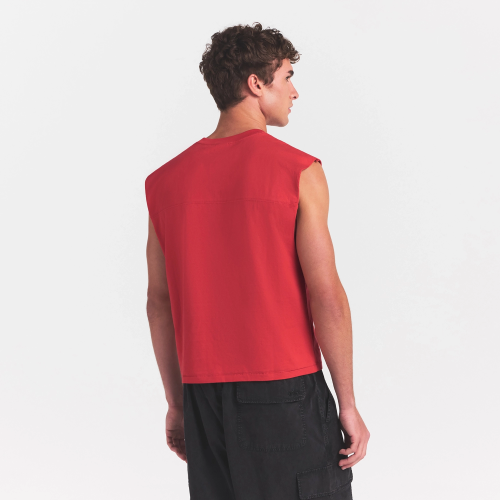 MENS CROPPED MUSCLE TANK