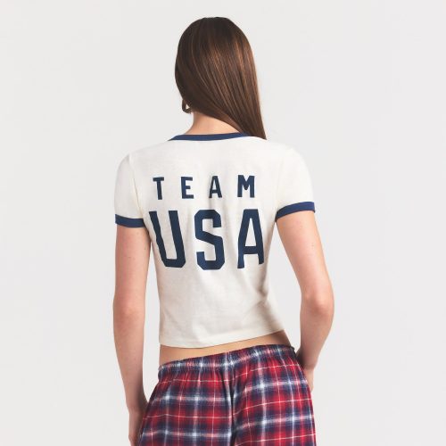 WORN IN JERSEY OLYMPIC SHRUNKEN T-SHIRT