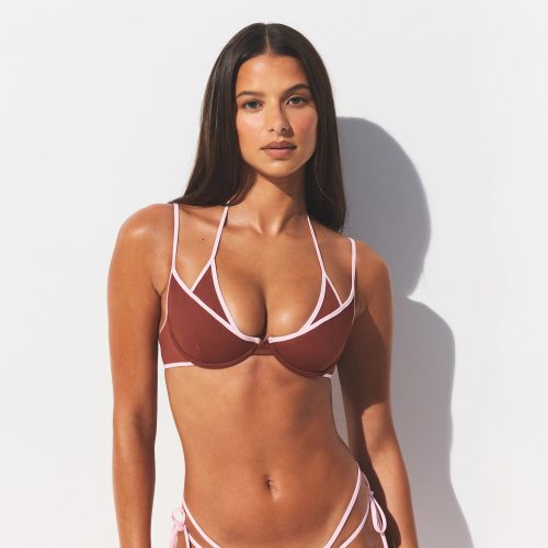 LAYERED PLUNGE BIKINI TOP