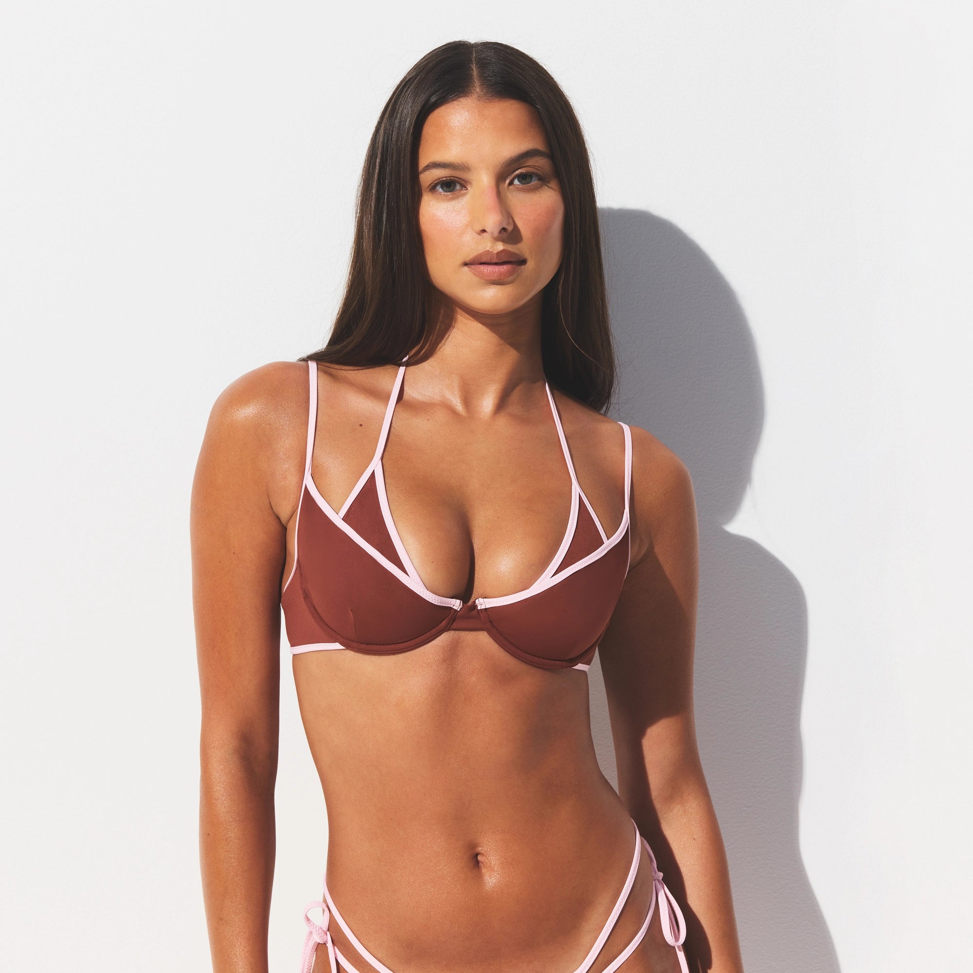 LAYERED PLUNGE BIKINI TOP