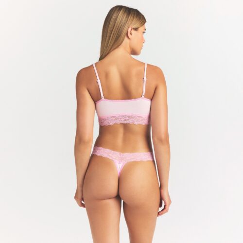 WIDE LACE THONG