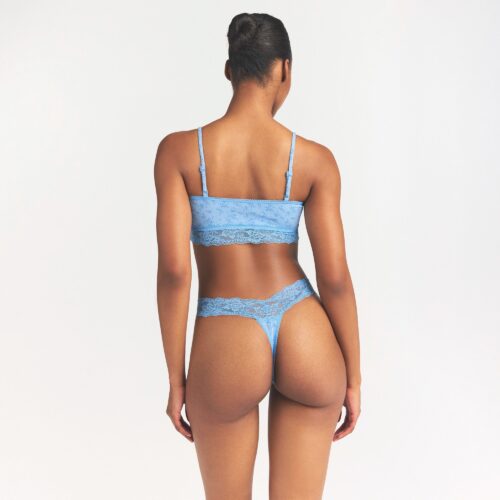 WIDE LACE THONG
