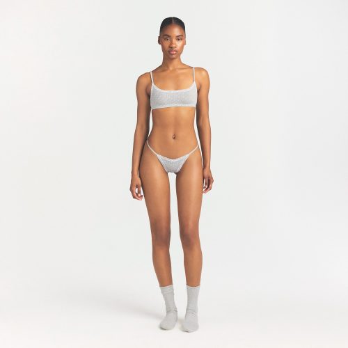 POINTELLE LACE STRING THONG