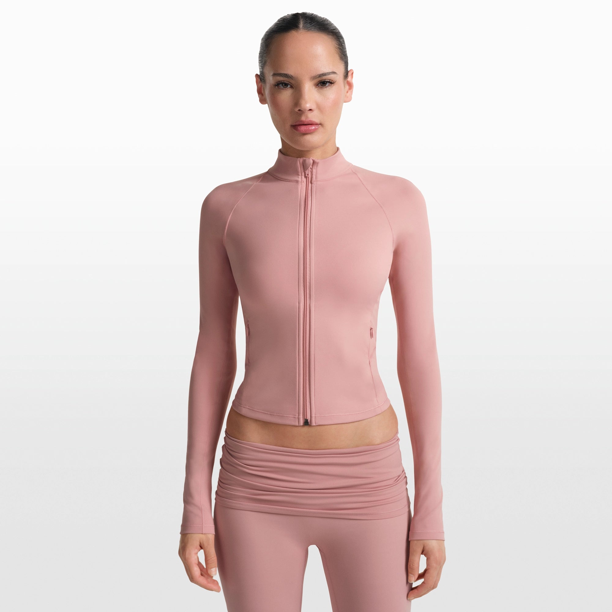 MOCK NECK FULL ZIP JACKET