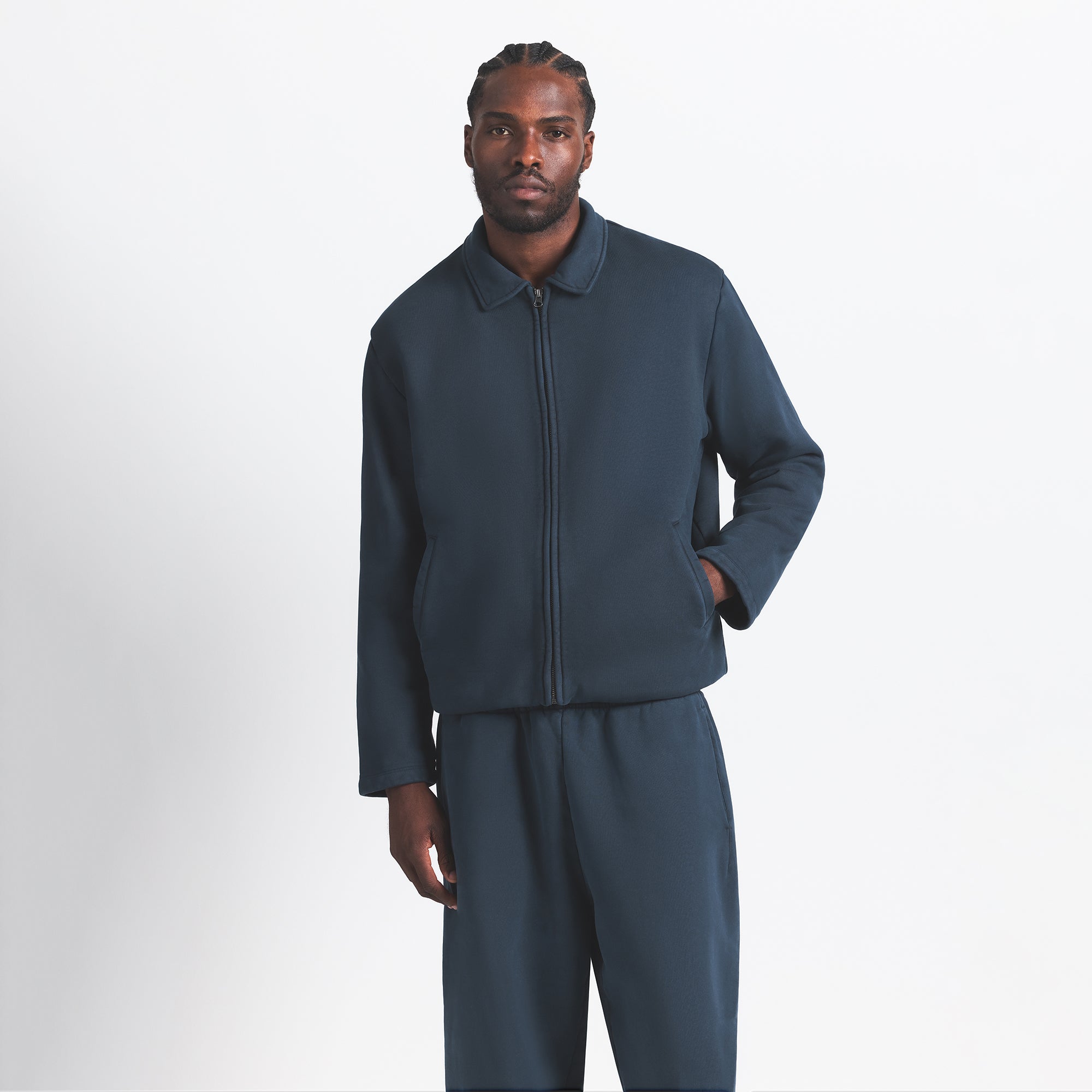 MENS SHERPA-LINED ZIP UP JACKET