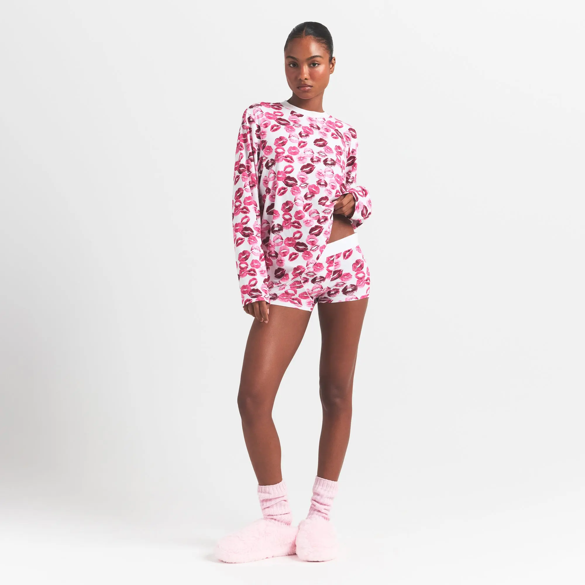 Long Sleeve T-Shirt And Short Boxer Set