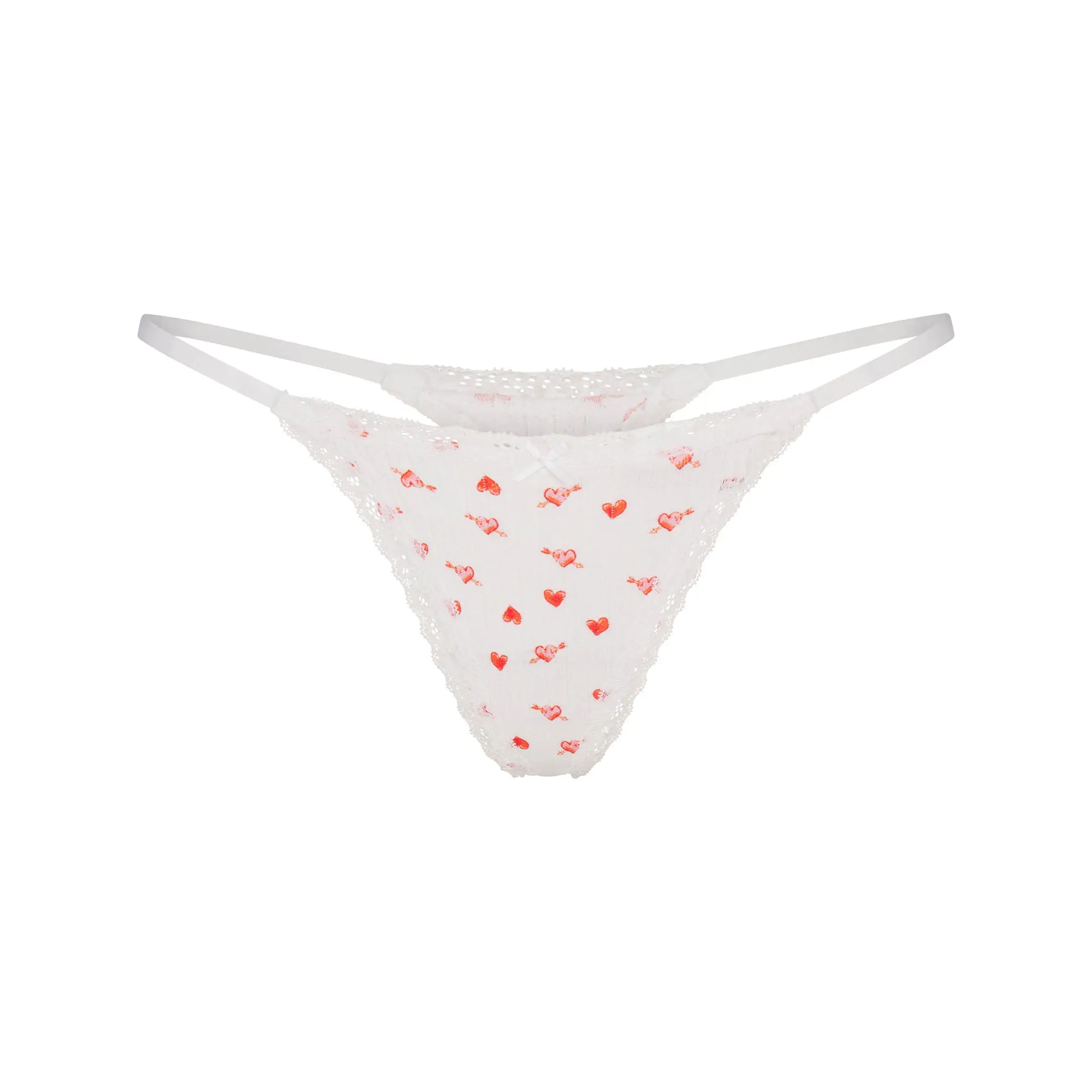 Pointelle Lace String Thong - Image 5
