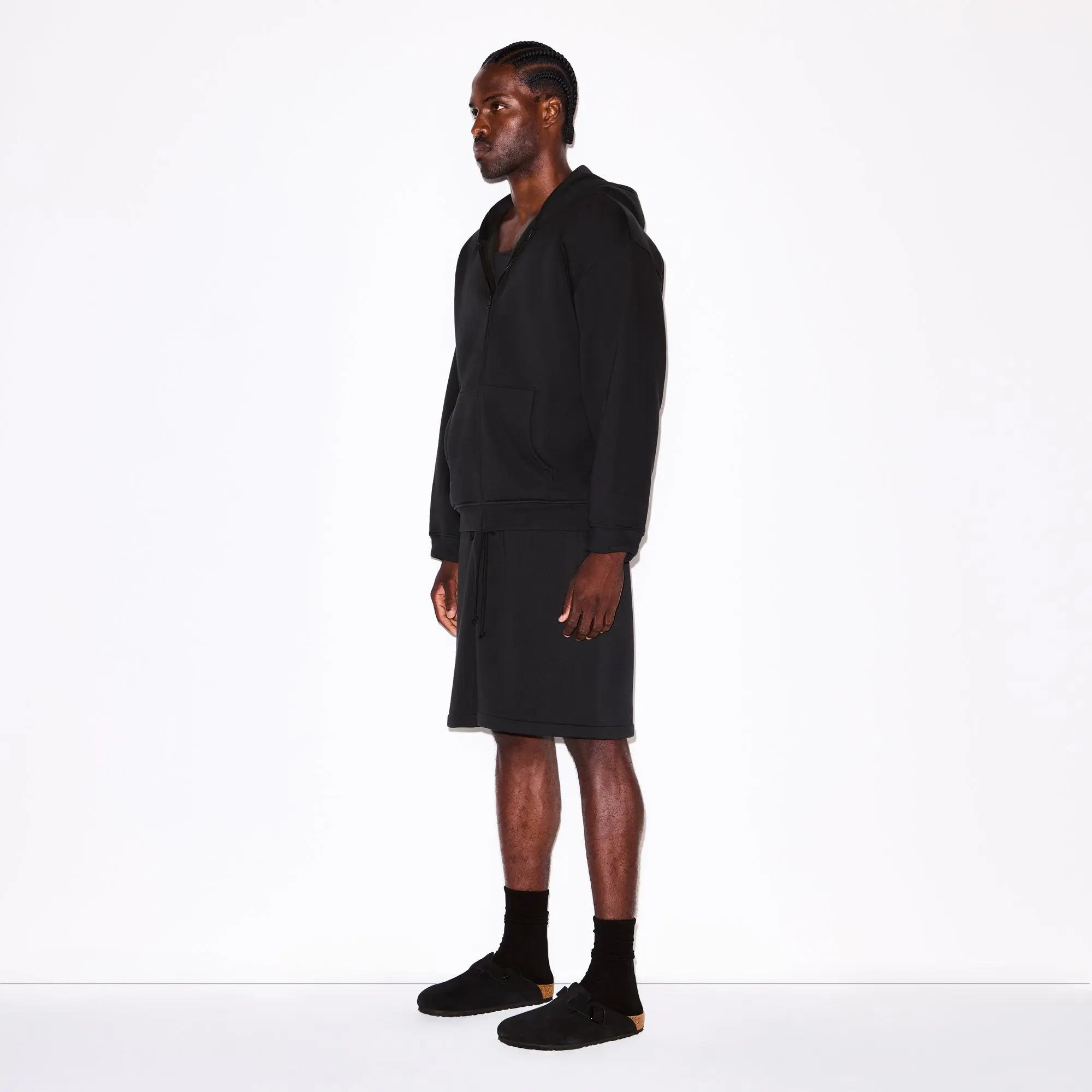 Mens Relaxed Zip Up Hoodie - Image 2